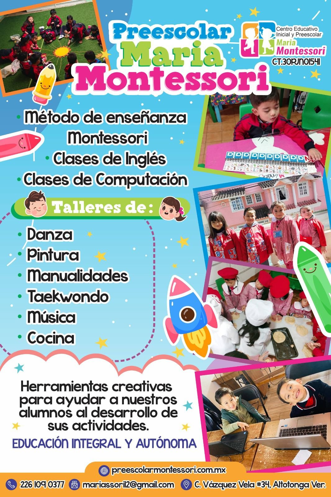 Flyer Promocional Montessori